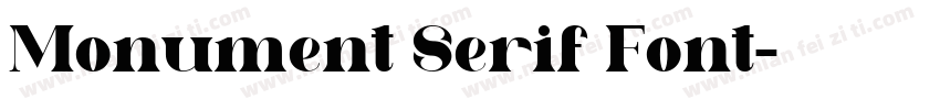 Monument Serif Font字体转换